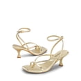 thumbnail image 3 of Sandalia DREAM PAIRS SDHS2405W Dorada con Tacones Kitten de 6.5 cm, 3 of 7