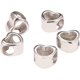 thumbnail image 1 of 10 cuentas de corazón de acero inoxidable de 5 mm para manualidades y joyería., 1 of 4