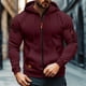 thumbnail image 1 of Ceisia Men's Oversize Hooded Full-Zip Color-Accent Fleece Hooded Jacket Gift, 1 of 9