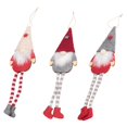 thumbnail image 2 of 3 Paquetes Navidad Sin Rostro Gnomo de Pierna Larga Santa áRbol Adorno Colgante Decoraciones MuñEcas para Regalos Colgantes del Hogar, 2 of 11