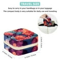 thumbnail image 5 of Coral Decorative Square Travel Portable Jewelry Display Box - Earring Organizer, Necklace and Bracelet Storage Case for Girls and Women, 5 of 6