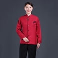 thumbnail image 4 of Leadrop Unisex Short Long Sleeve Chef Jacket Coat Hotel Kitchen Service Uniform Workwear, 4 of 11