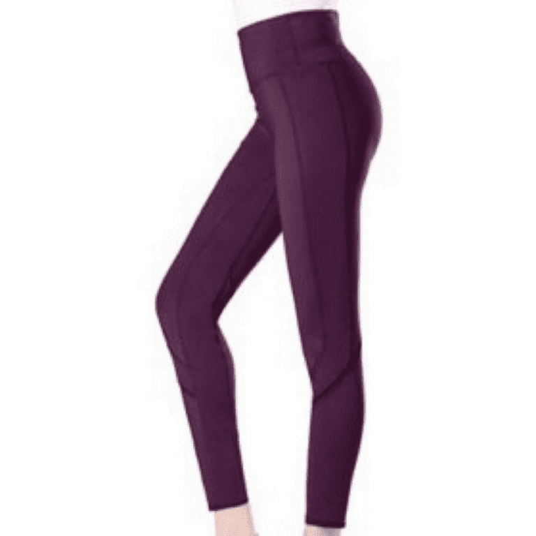 Women Solid Purple Ribbed Leggings – Cherrypick