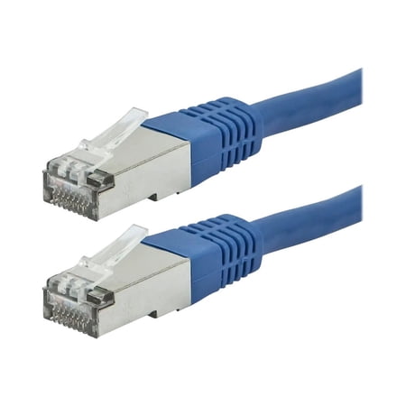 UPC: 0757901813122 | Monoprice ZEROboot series – Patch cable – RJ-45 (M) to RJ-45 (M) – 3 ft – STP – CAT 6a – stranded – blue