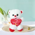 thumbnail image 6 of ELF Valentine's Day Bear Plush Doll with Heart Letter Print Animal Stuffed Soft Toy Gift for Girlfriend, 6 of 8