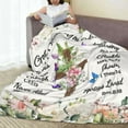 thumbnail image 5 of Christian Gifts for Women Inspirational Bible Verse Blanket Religious Scripture Prayer Faith Throw Blanket Soft Flannel Healing Blanket 40"X50" inches, 5 of 6