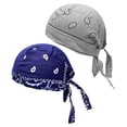 thumbnail image 1 of Gorro pirata para ciclismo, bandana, algodón transpirable y absorbente. azul gris claro, 1 of 5