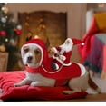 thumbnail image 2 of Manteau pour Chien Noel, Manteau Chien Petite Taille con Le Père Noël sur Son Chat Pull Chien Noel Rouge Zhivalor HY-0094, 2 of 4