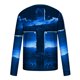 thumbnail image 4 of Blusas y camisas de manga larga con cuello redondo para hombre, blusa informal de manga larga con cuello redondo y estampado de rayas, blusa de poliéster para hombre, 4 of 5