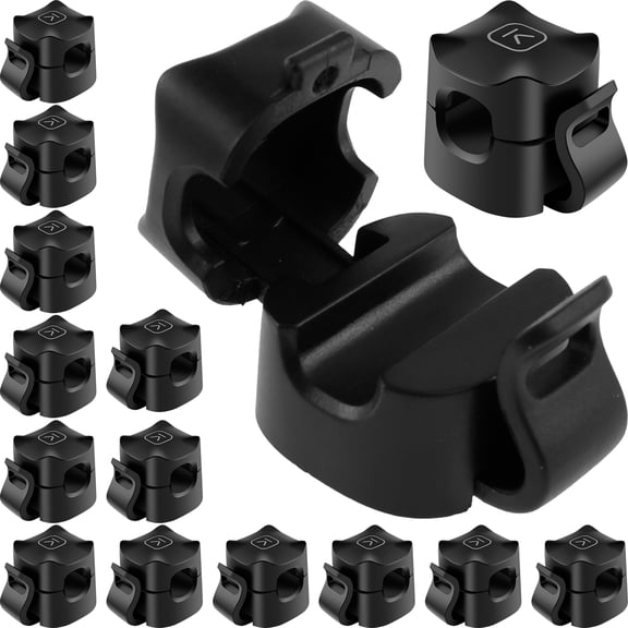 15 Pack Cable Clips Stable Wires Organizer Multipurpose Cord Holders Adhesive Charging Cable Clips Adjustable Desk Cable Management Safe Cord Holder Organizer for Office Appliances