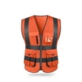 thumbnail image 1 of High Visibility Reflective Safety Vest Reflective Vest Multi-Pocket Work Clothes Security Work Clothes Day and Night Motorcycle Riding Warning Safety Vest, 1 of 7