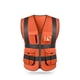 thumbnail image 1 of 1Pc Chaleco Reflectante Ropa de Trabajo de Seguridad Chaleco Fluorescente Naranja Xxl Irfora VM-1002, 1 of 7
