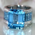 thumbnail image 6 of HOOUN Women Romantic 925 Silver Ring Wedding Cubic Zircon Jewelry Size 6-10-#1-9, 6 of 6