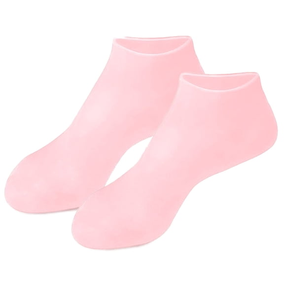 Silicone Moisturizing Foot Socks - Gel Lined, Reusable & Non- - for Dry Feet, Heels & Home Spa