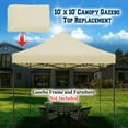 thumbnail image 5 of Sunny 10' x 10' Beige Instant Outdoor Canopy, UV Resistant, 5 of 10