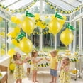 thumbnail image 3 of Lemon foil Balloons Summer lemonade with leaves Balloons for Fruit theme birthday she found her main squeeze Bridal Shower Sweet Baby shower Lemonade Centerpiece amalfi coast wedding decorations, 3 of 7