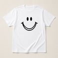 thumbnail image 6 of Smiley Face Graphic Tee | Unisex Classic Fit Crew Neck Short Sleeve T-Shirt | S–4XL, 6 of 9