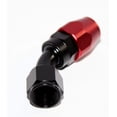 thumbnail image 2 of BLACK/RED -8AN AN8 45 Degree Swivel Oil/Fuel/Gas Line Hose End Fitting Adapter, 2 of 4
