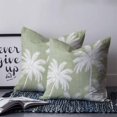 thumbnail image 2 of 16x16 Pillow Covers Set of 2, Sage Green Palm Trees Square Throw Pillow Covers for Couch/Sofa/Living Room, Farmhouse Tropical Summer Beach Decorative Soft Pillowcases for Couch Throw Pillows, 2 of 7