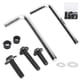 thumbnail image 4 of Tornillo, Pernos de motocicleta Qiilu, ABS + aluminio 158 unids/set pernos de carenado universales Kit de llave de junta accesorio de motocicleta(negro) pernos de Higoodz Accesorio de coche, 4 of 7