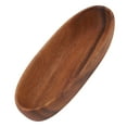 thumbnail image 5 of Wooden Salad Bowl Multipurpose Large Capacity Wooden Boat Shaped Bowl for Food Bread Fruits Snack Dessert, 5 of 18