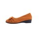 thumbnail image 1 of Zapatos de Verano Casuales para las Mujeres Versátiles de Moda de Tamaño Grande Tacón de Cuña Boca Poco Profunda Bowknot Zapatos de Cabeza Redonda Zapatos de Cuña Baja para las Mujeres, 1 of 9
