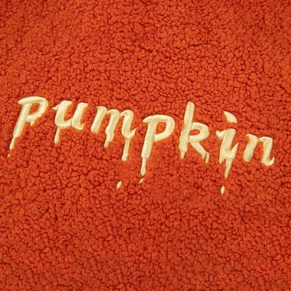 YEJIMAN Cute Hoodies Women's Halloween Plush Hoodie Fall Winter Fashion 2T25 Pumpkin Head Holiday Sweatshirt Fuzzy Pullover Hoodies For Women Orange