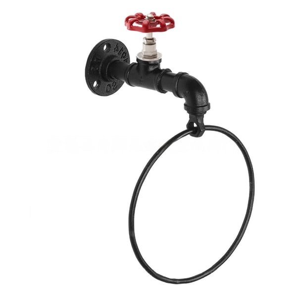 CNNIK Faucet Towel Ring,bathroom towel rings for wall,hand towel ring- Red (6.3*4.7*2.6 inch)- Bright Color, Personalizes Your Bathroom - Functional Ring Towel Holder for Bathroom Wall