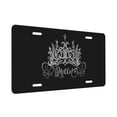 thumbnail image 2 of KAKALAD Hand Drawn Crown With Queen Aluminum Universal Car Vehicles License Plate 6" x 12" (4 Holes), 2 of 9