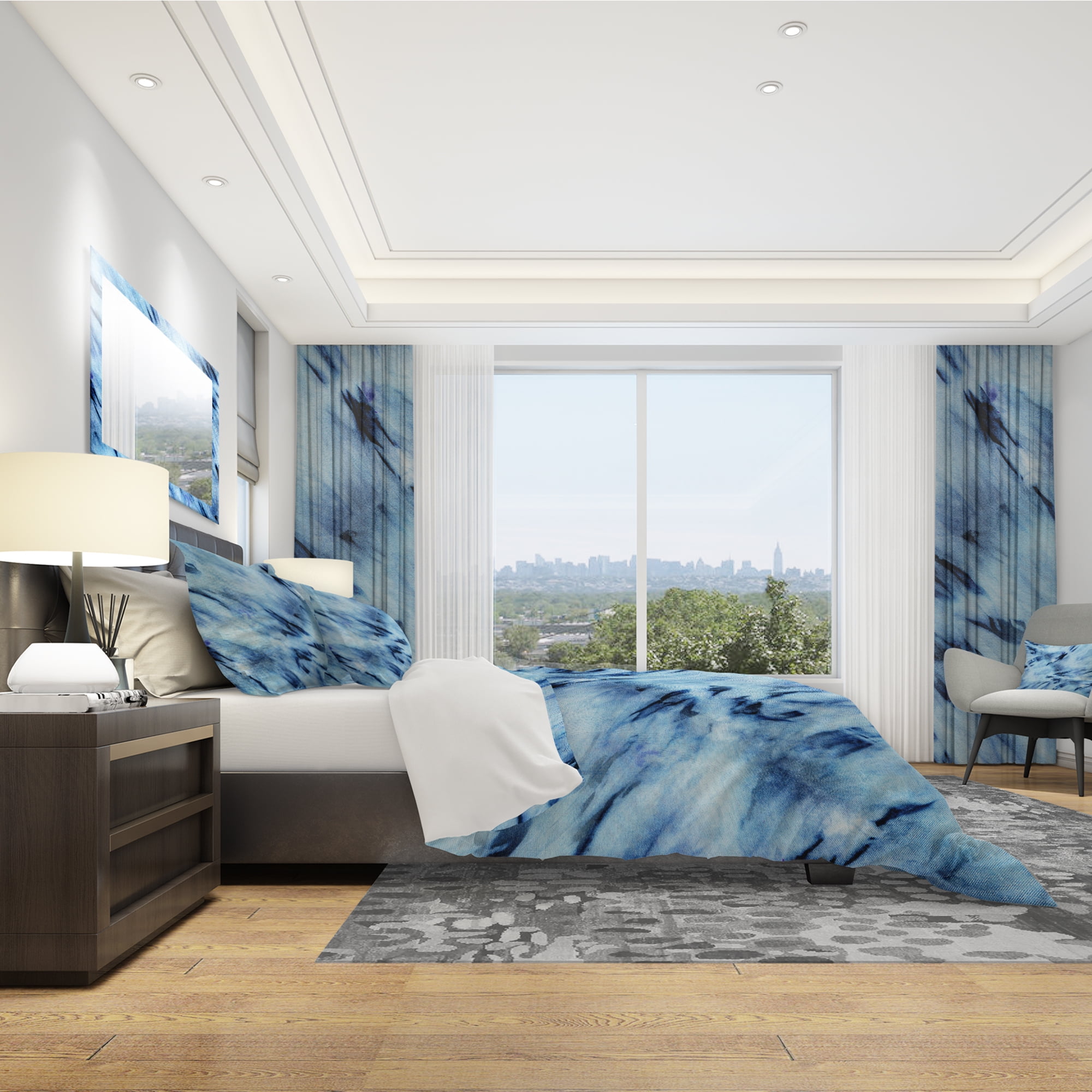 Designart 'Tie Dye' Modern & Contemporary Duvet Cover Set