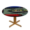 thumbnail image 3 of Orinice Fishing Lures Round Table Cover Stain Resistant Washable Indoor Outdoor Tablecloth Kitchen Dining Wedding Parties Waterproof Fabric 100% Polyester 42-46, 3 of 8