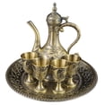 thumbnail image 4 of Kit de tetera de vino, decoración Retro, cafetera de lujo, juego de té para mesa de comedor, dormitorio de vacaciones, sala de estar, regalo de boda Bronce, 4 of 9