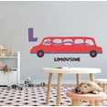 thumbnail image 2 of DAYCARE - Easy To Apply Educational Vinyl Decoration Art Limousine Snake Animal Design Letter L Alphabet Multicolored Kids Playroom Child Care Wall Decal Sticker 30" x 12", 2 of 3