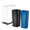 thumbnail image 1 of Home Zone Living 13 Gallon Kitchen Trash Can Dual Removable Liners for Recycling and Trash 50 Liter Slim Stainless Steel Shape (8 + 5 for 13 Gallons Total), 1 of 5