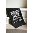 thumbnail image 4 of Purpose Fixes Everything® Throw Blanket, 2 Sizes, Black, 4 of 4