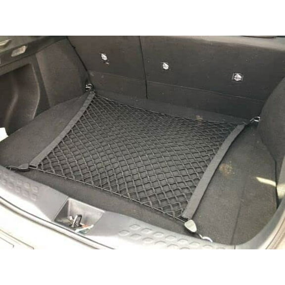 EACCESSORIES EA Rear Trunk Organizer Cargo Net for Toyota Corolla Cross 2022-2023 – Floor Style Cargo Net – Premium Mesh Elastic Car Trunk Organizer – Compatible Toyota Corolla Cross 2022-2023