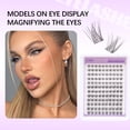 thumbnail image 6 of ELAE DIY Cluster Eyelashes, Wispy Fluffy Lash Extensions (120pcs, 9mm-16mm), Black, 6 of 10