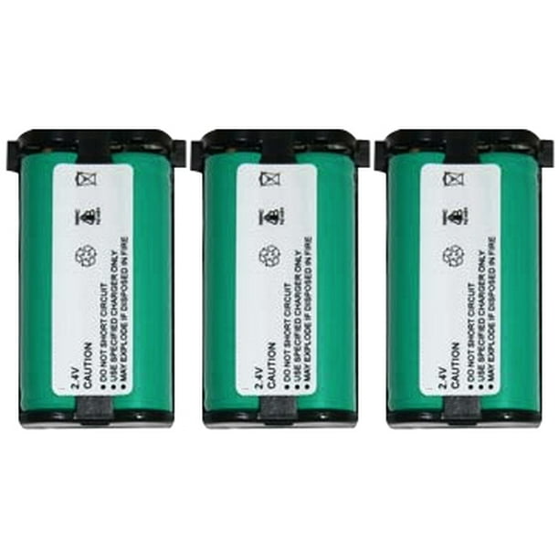 Replacement For Panasonic HHRP513 Cordless Phone Battery (1500mAh, 2.4v, NiMH) 3 Pack