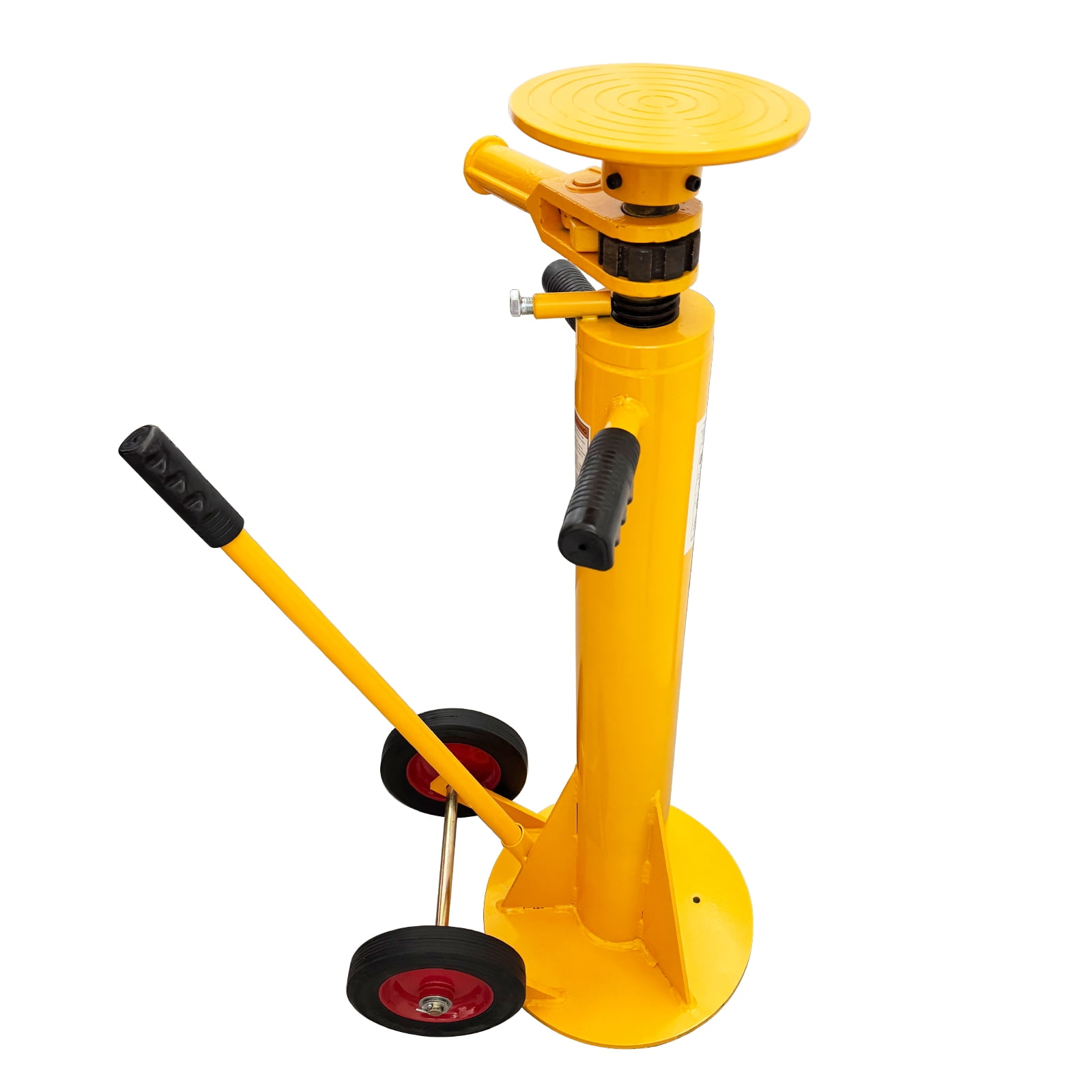 Trailer Jack Stand Spiral Ascending Jack Bracket Container Truck Jack 100,000 Lbs Static Capacity 40,000 Lbs Lifting Capacity Carbon Steel