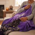 thumbnail image 6 of StlyGar Halloween Throw Blanket Ultra Soft Plush Fleece with Spooky Pumpkins Cozy Lightweight Flannel Throw for Sofa Bed Couch Halloween Decor, 6 of 6
