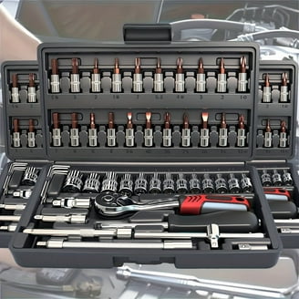 OEMTOOLS 121 Piece Mechanic's Tool Set, Vehicle Tool Kit Set, for