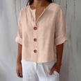 thumbnail image 2 of Women Fall Tops Women's Tops Womens T Shirts 3/4 Sleeve Blouses My Orders, 2 of 6