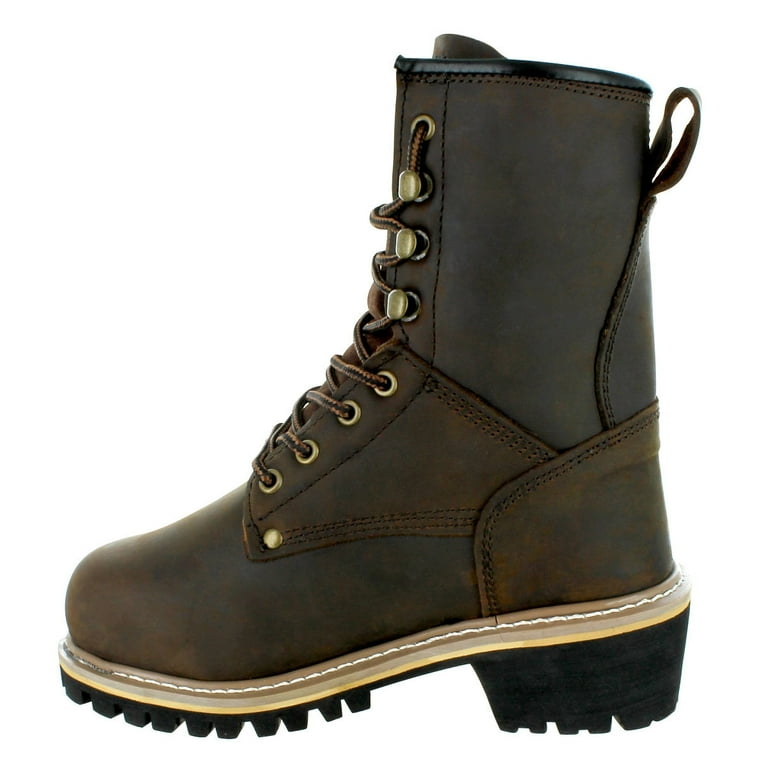 Safety Girl Women s 8 Logger Boot Steel Toe Size 11.5 Walmart