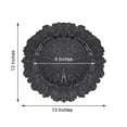 thumbnail image 3 of BalsaCircle 24 Black 13" Acrylic Wooden Textured Round Reef Acrylic Charger Plate, 3 of 8
