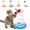 Green, variant on Tockfit Interactive Cat Toy,Exercise Plush Mouse with Spiral Spring and Feather,Indoor Portable Toy for All Breed Sizes,Blue