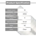 thumbnail image 2 of PSBM Machine Vented Stretch Wrap Clear 19" x 2850' 40 Rolls 180 Gauge Plastic Clear Airflow for Foods & Plant Packing and Shipping, 2 of 6