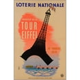 thumbnail image 2 of Vintage Apple Collection 23x32 Gold Ornate Wood Framed with Double Matting Museum Art Print Titled - Loterie Nationale, 2 of 4