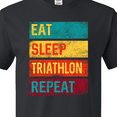thumbnail image 4 of Inktastic Running Eat Sleep Triathlon Repeat T-Shirt, 4 of 5