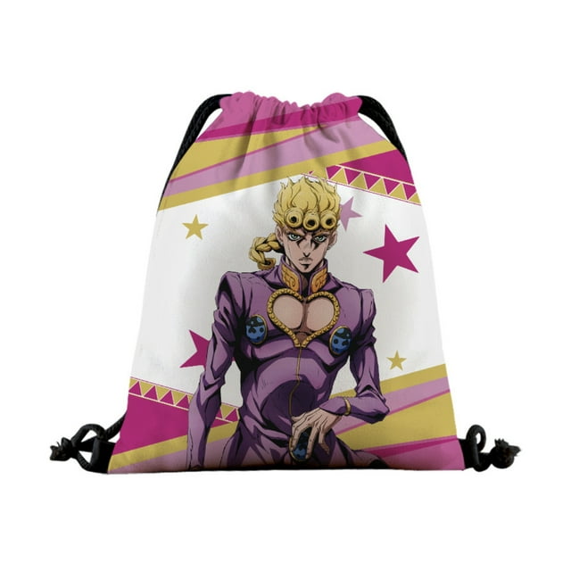 Bolso con cordón JoJos Bizarrés Adventures Giornos Giovannas