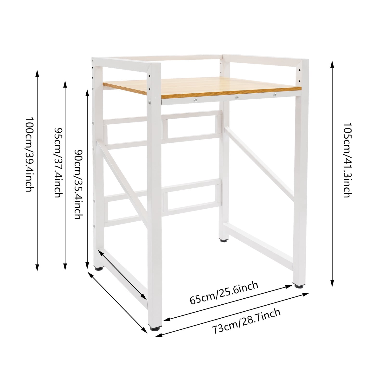 Washer Dryer Stacking Rack Stand, Heavy Duty Washing Machine Shelf, Washer&Dryer Stacking Rack with Adjustable Design